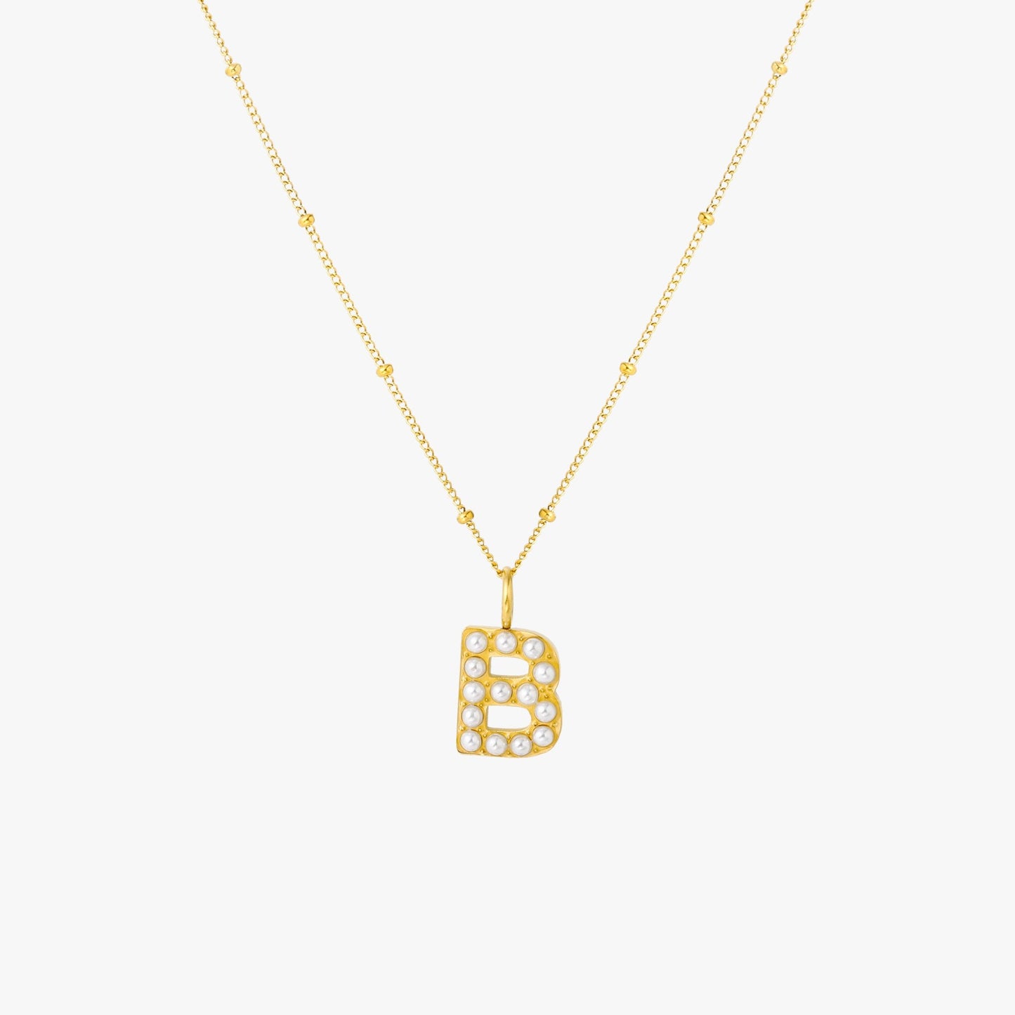 Pearl Linitial Necklace