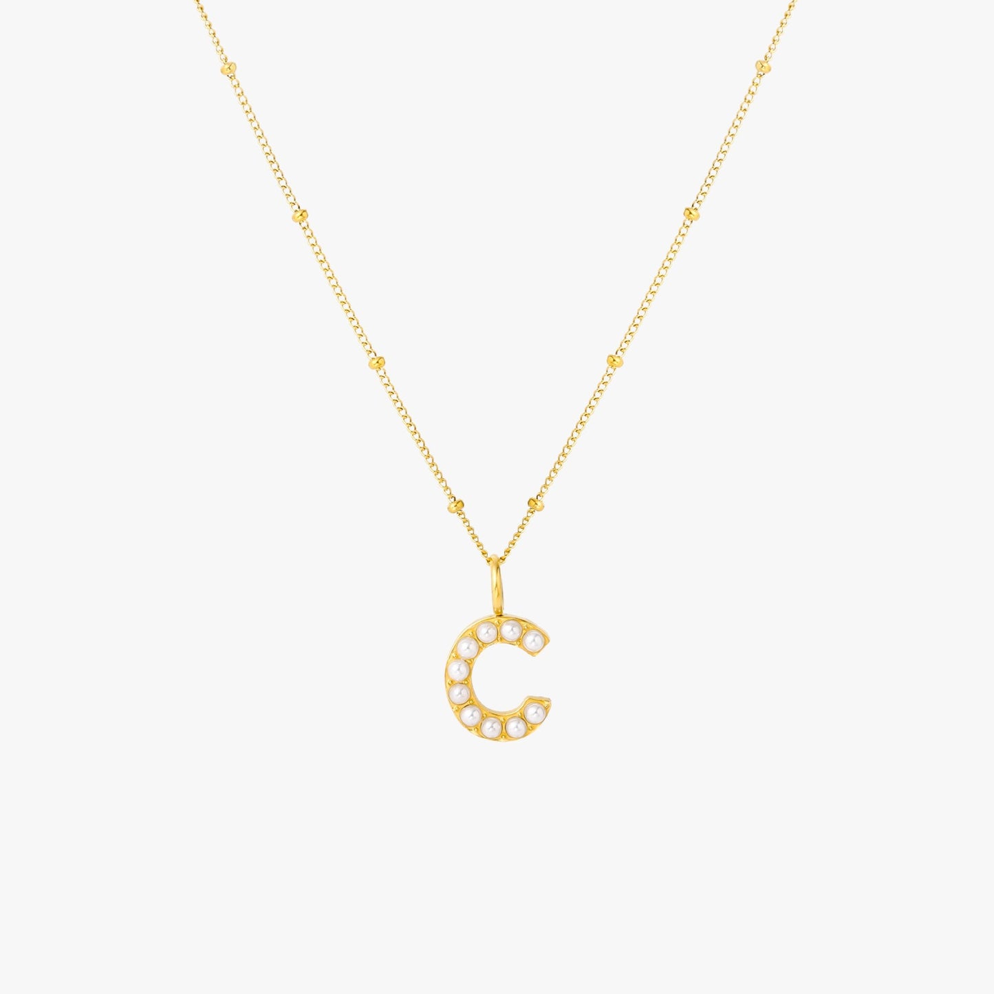 Pearl Linitial Necklace