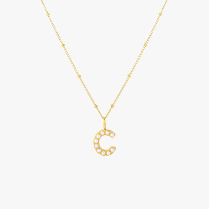 Pearl Linitial Necklace