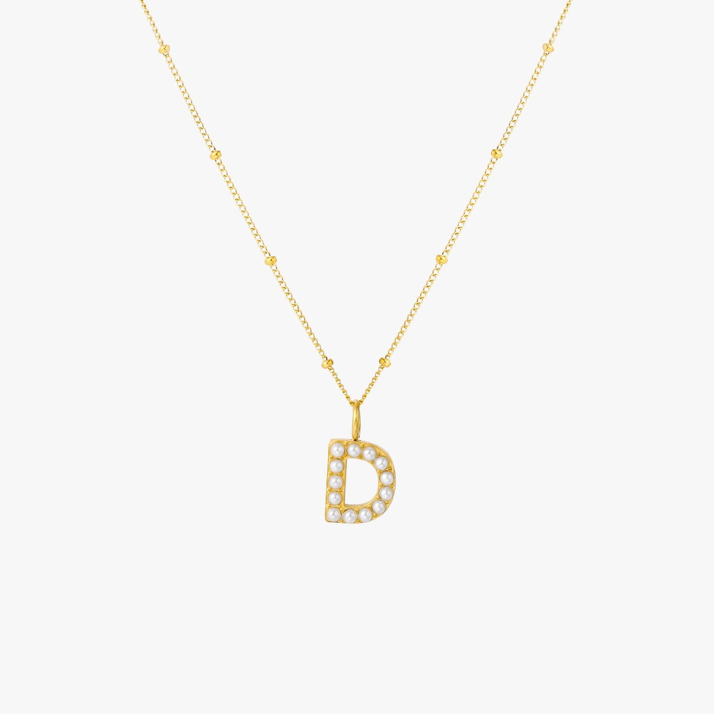 Pearl Linitial Necklace