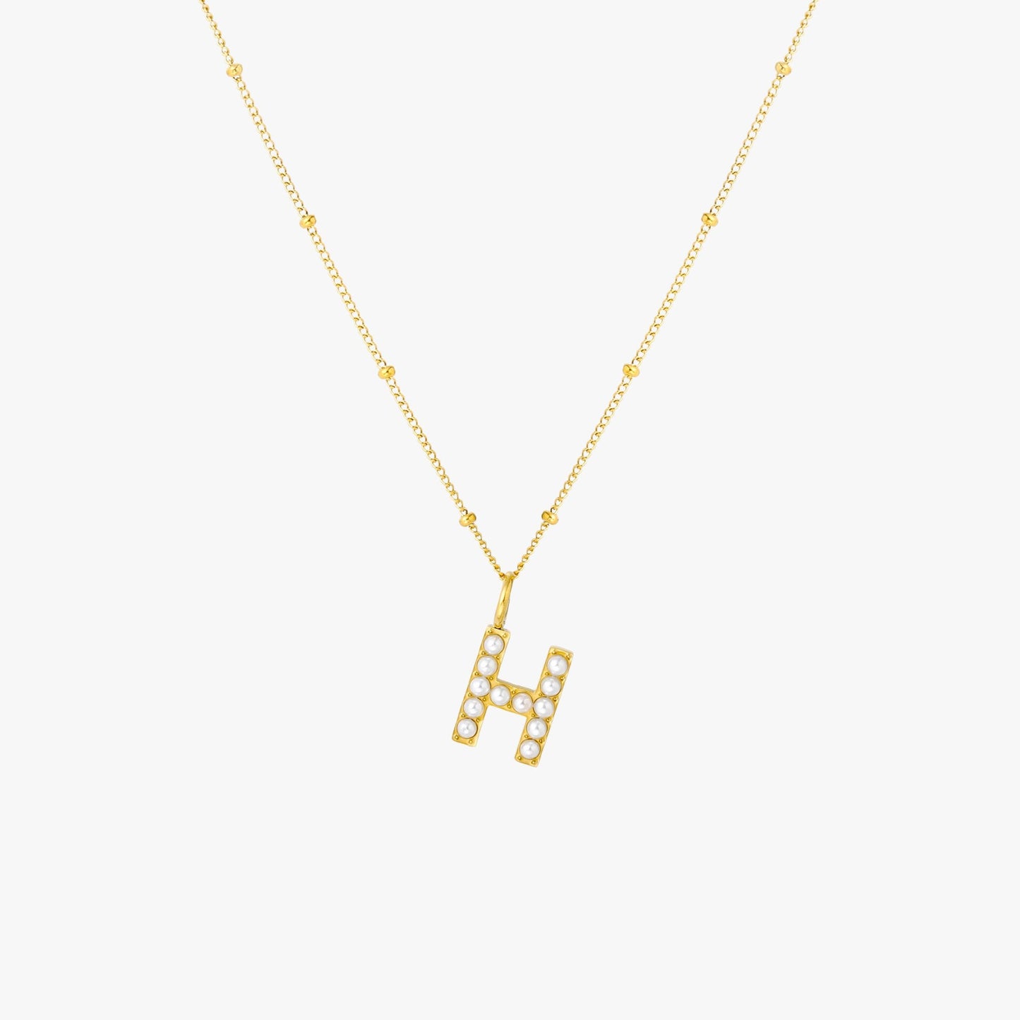 Pearl Linitial Necklace