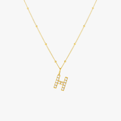 Pearl Linitial Necklace