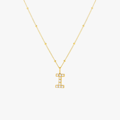 Pearl Linitial Necklace