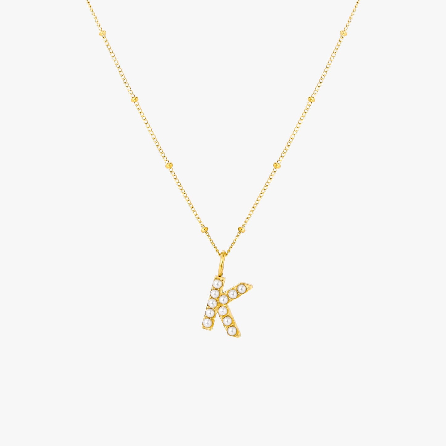 Pearl Linitial Necklace