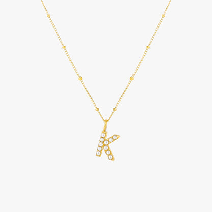 Pearl Linitial Necklace