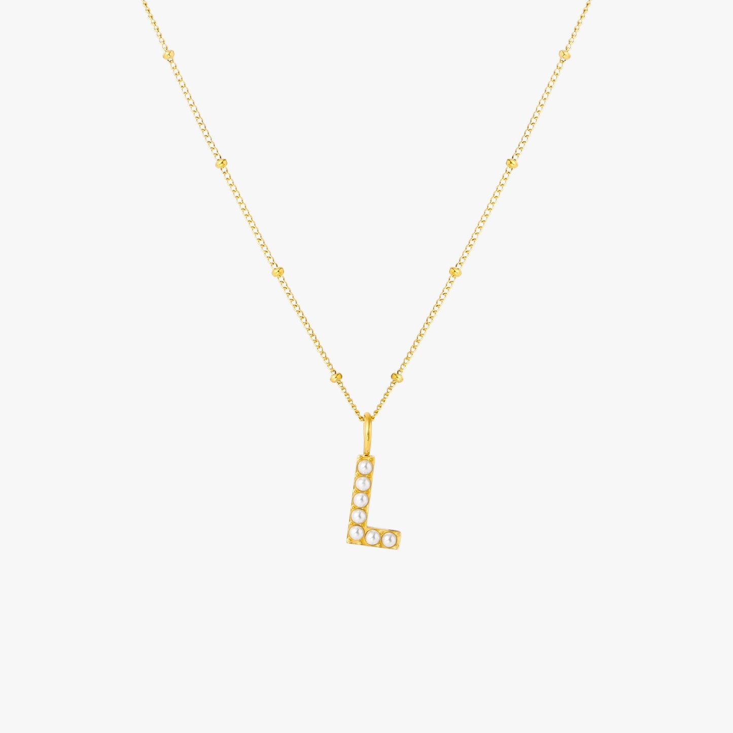 Pearl Linitial Necklace
