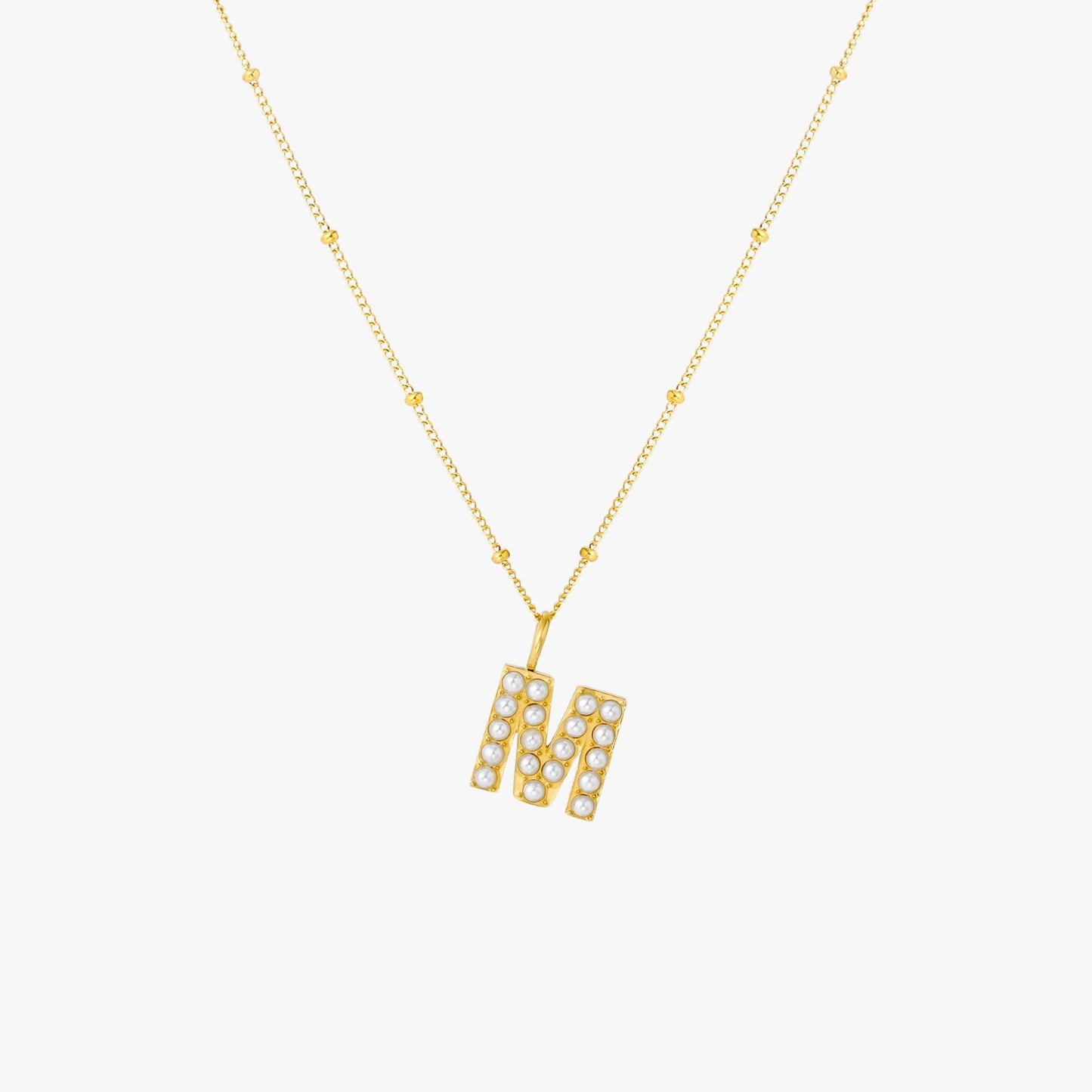 Pearl Linitial Necklace