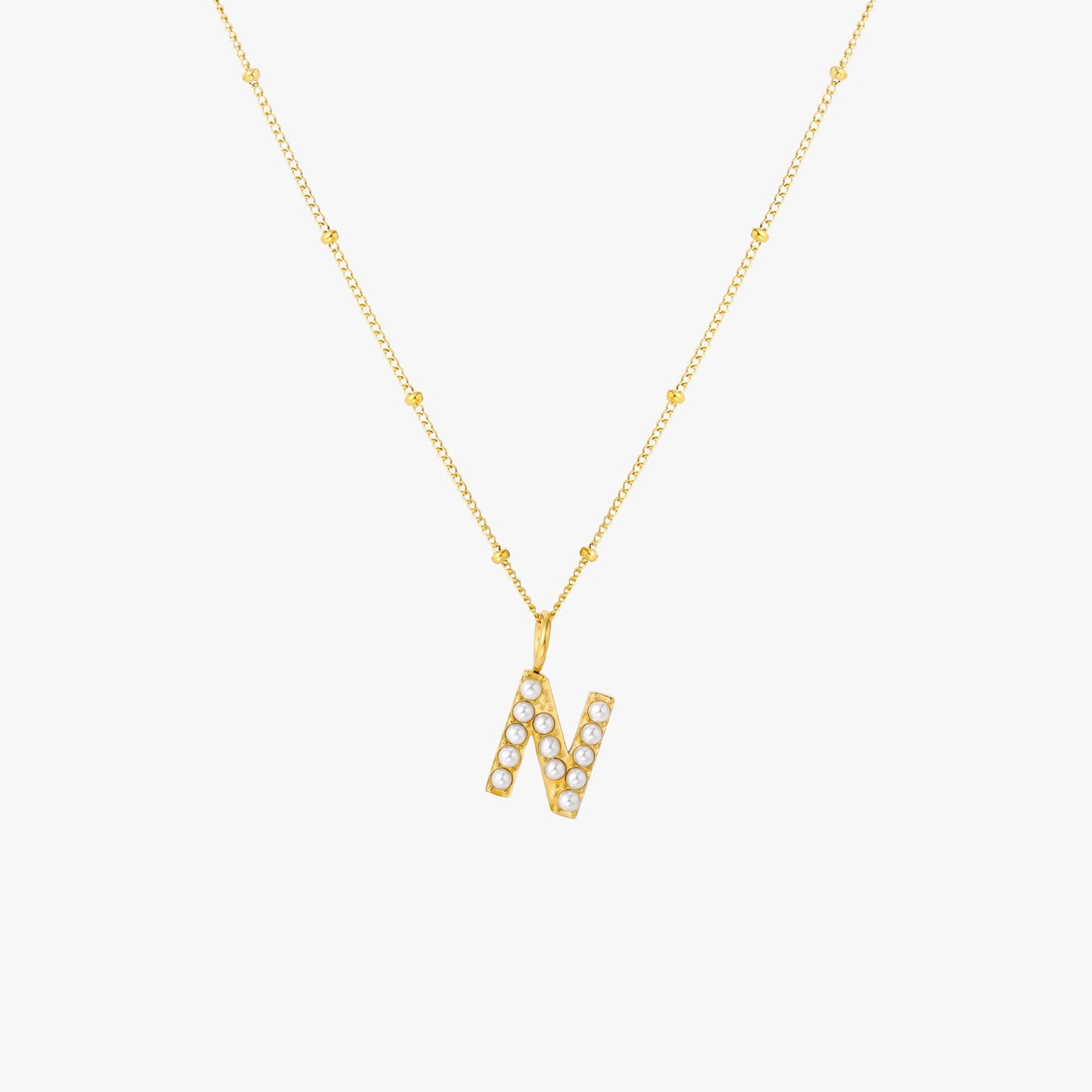 Pearl Linitial Necklace