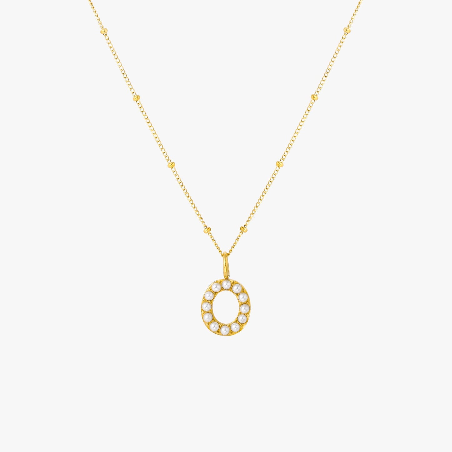 Pearl Linitial Necklace