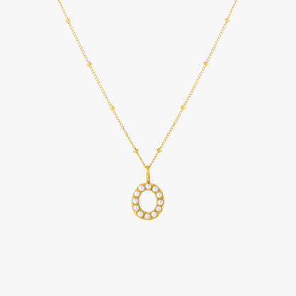 Pearl Linitial Necklace