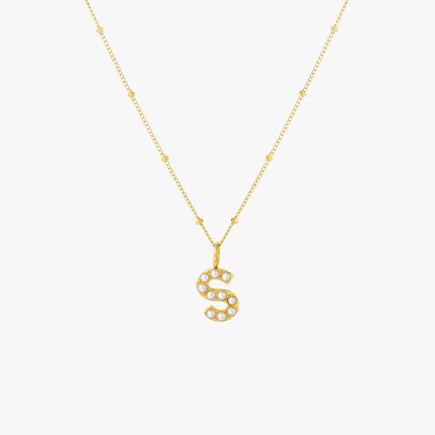 Pearl Linitial Necklace