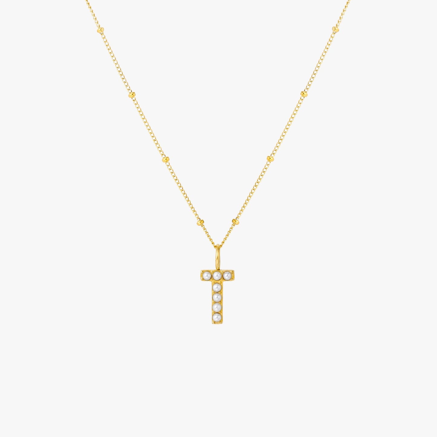 Pearl Linitial Necklace