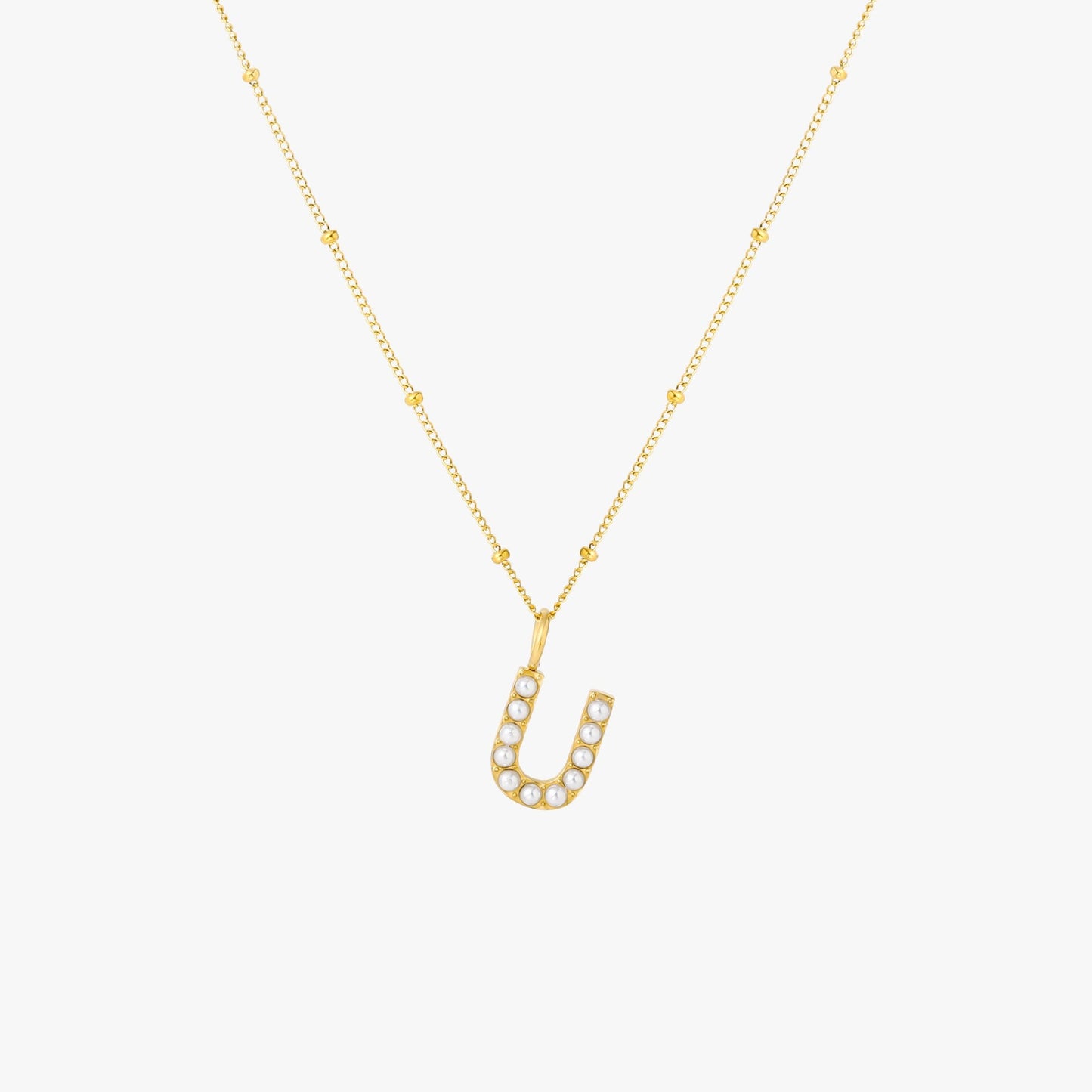 Pearl Linitial Necklace