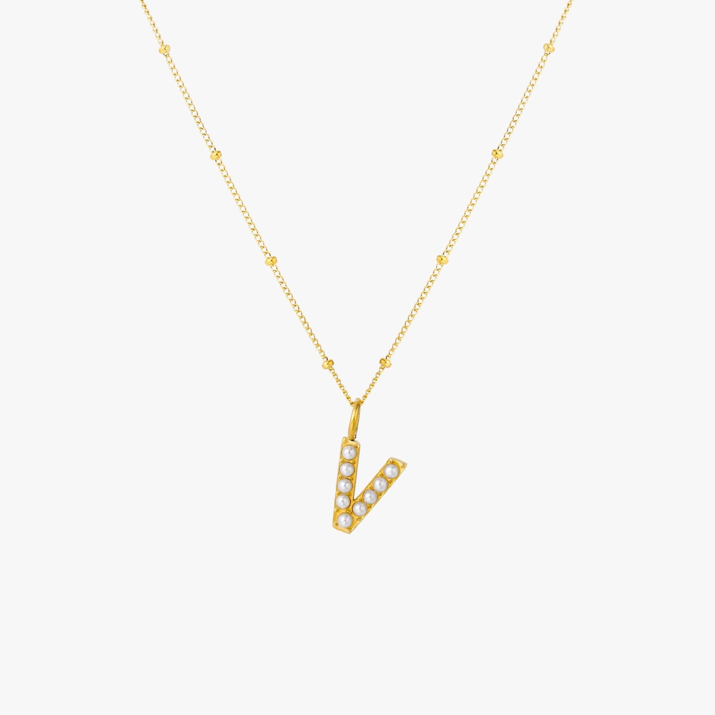 Pearl Linitial Necklace