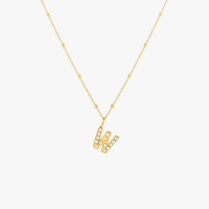 Pearl Linitial Necklace
