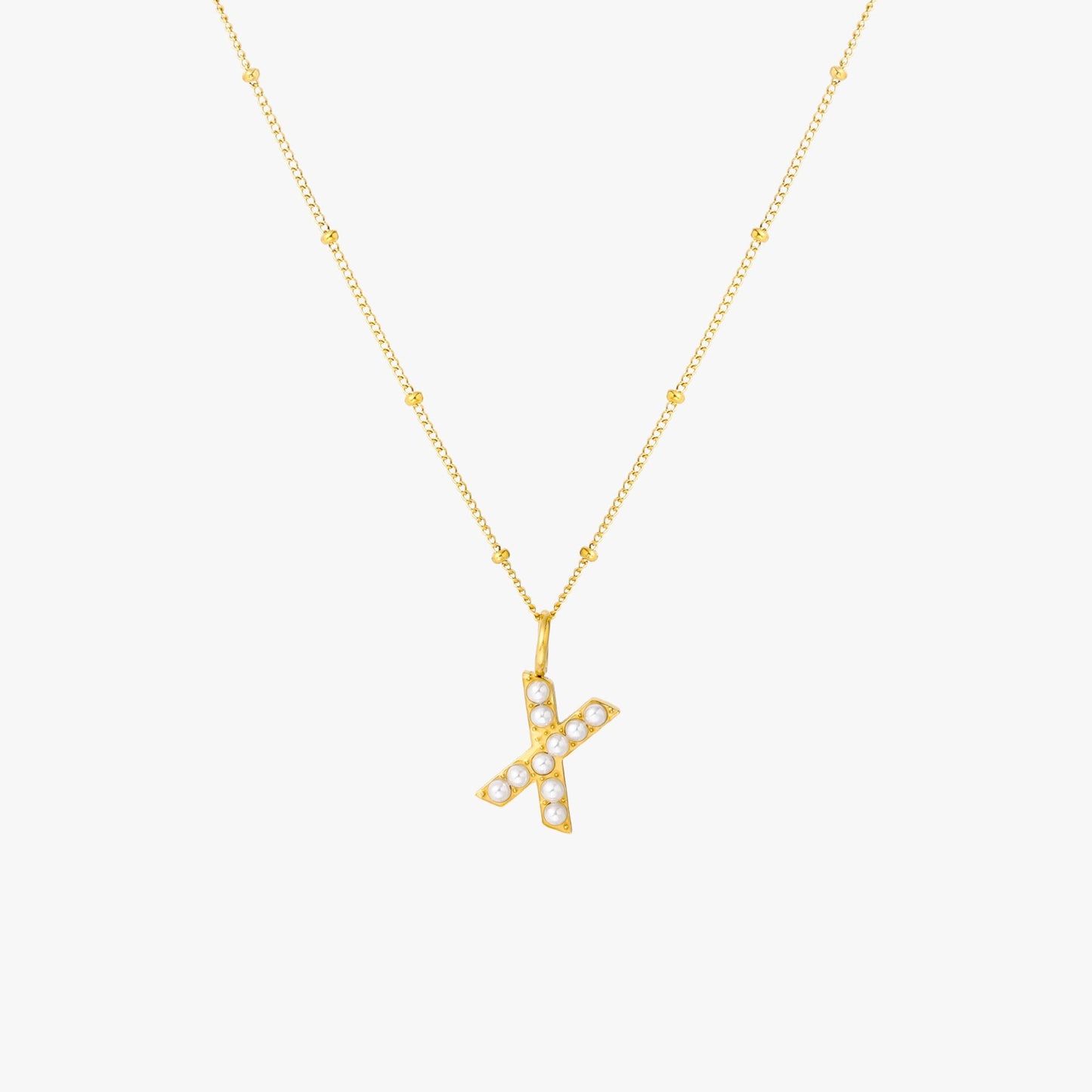 Pearl Linitial Necklace