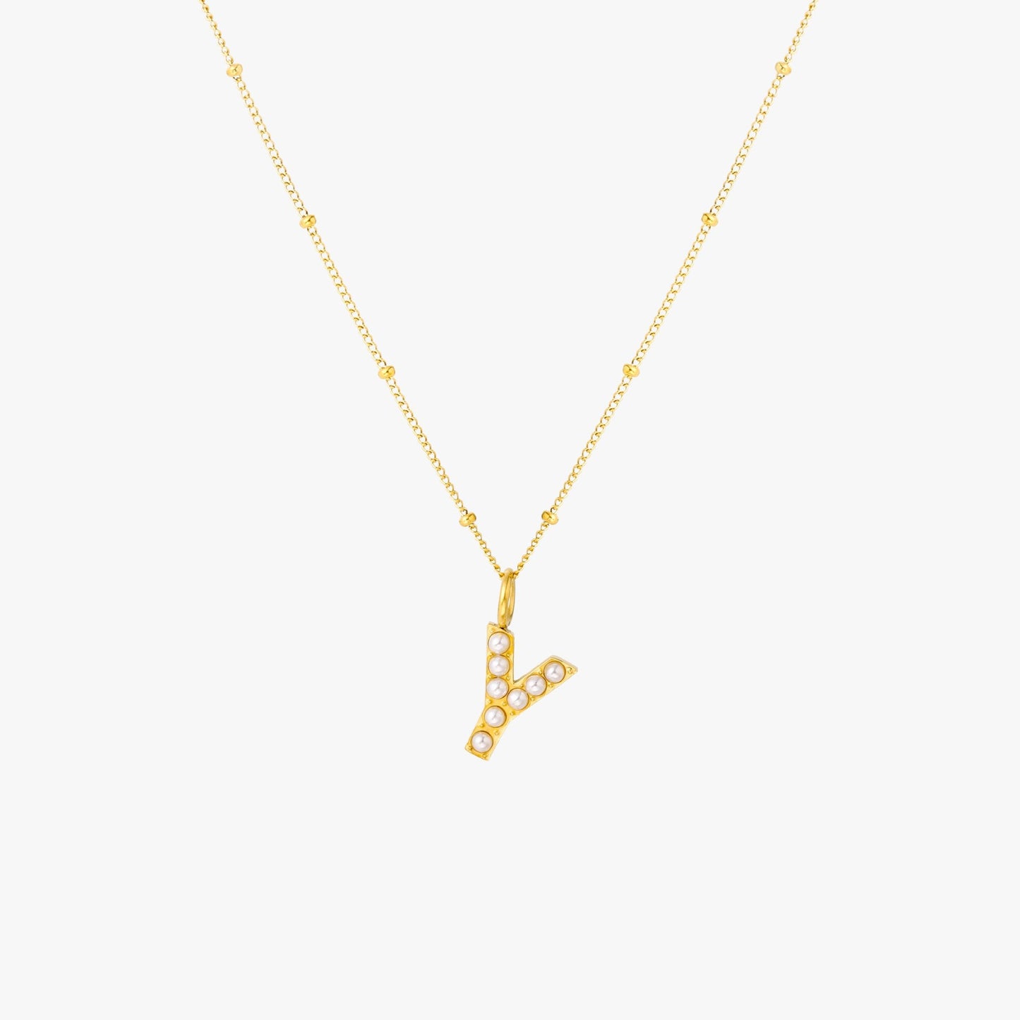 Pearl Linitial Necklace