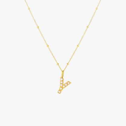 Pearl Linitial Necklace