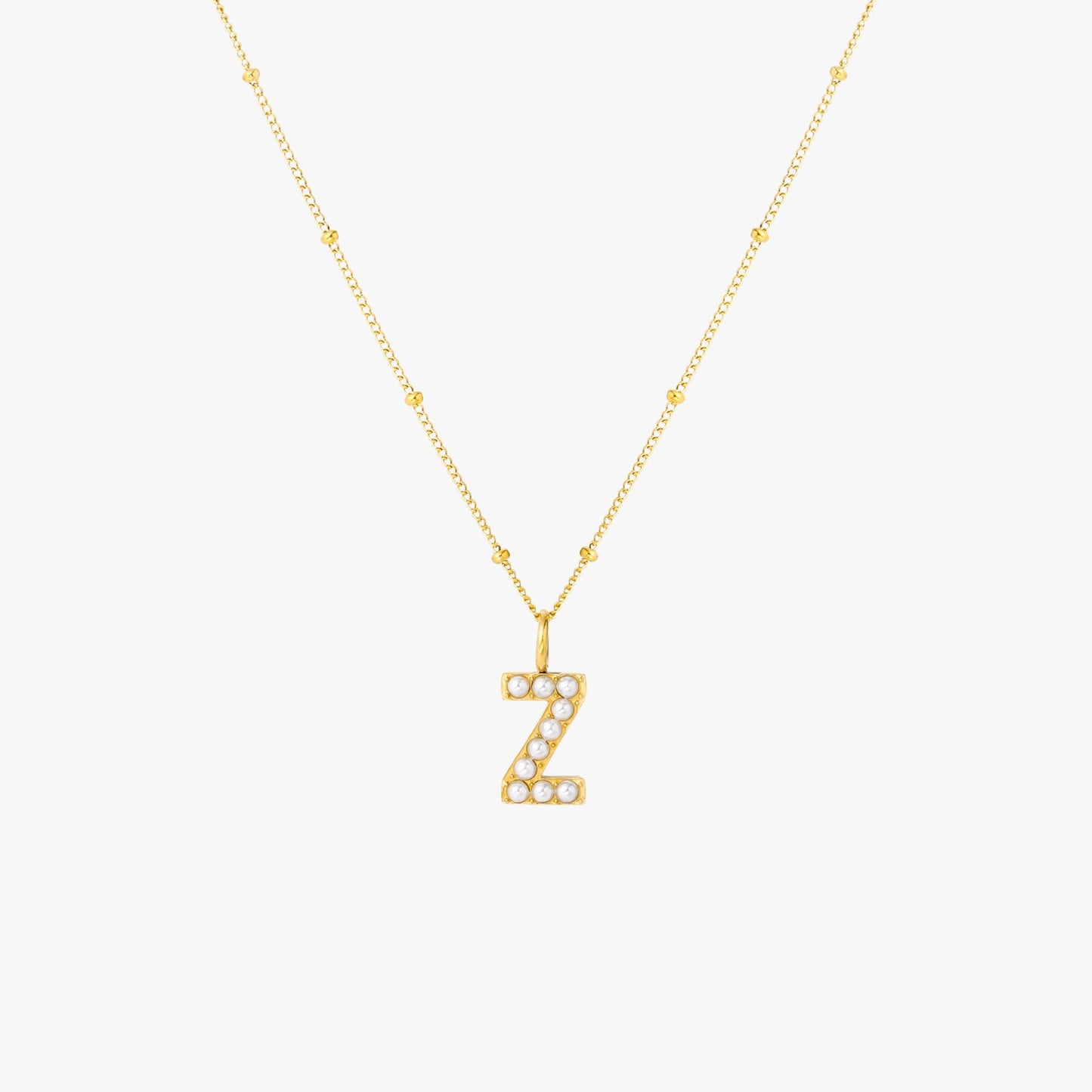 Pearl Linitial Necklace