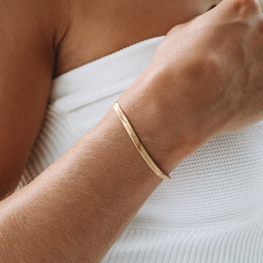 Double White Beaded Bracelet