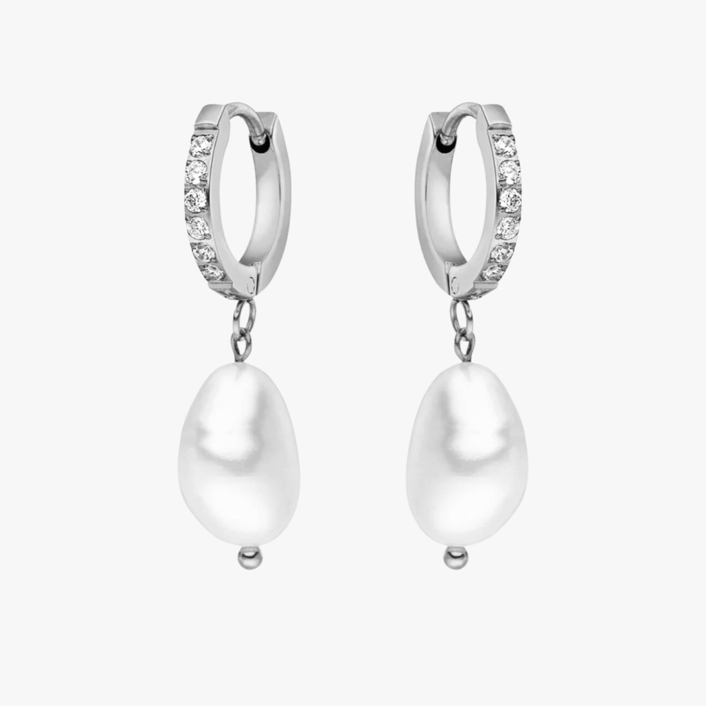 Freshwater Pearl Hoop Earrings